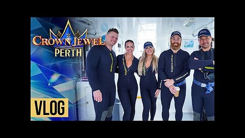 WWE Superstars swim with dolphins in Western Australia Crown Jewel 2025 vlog