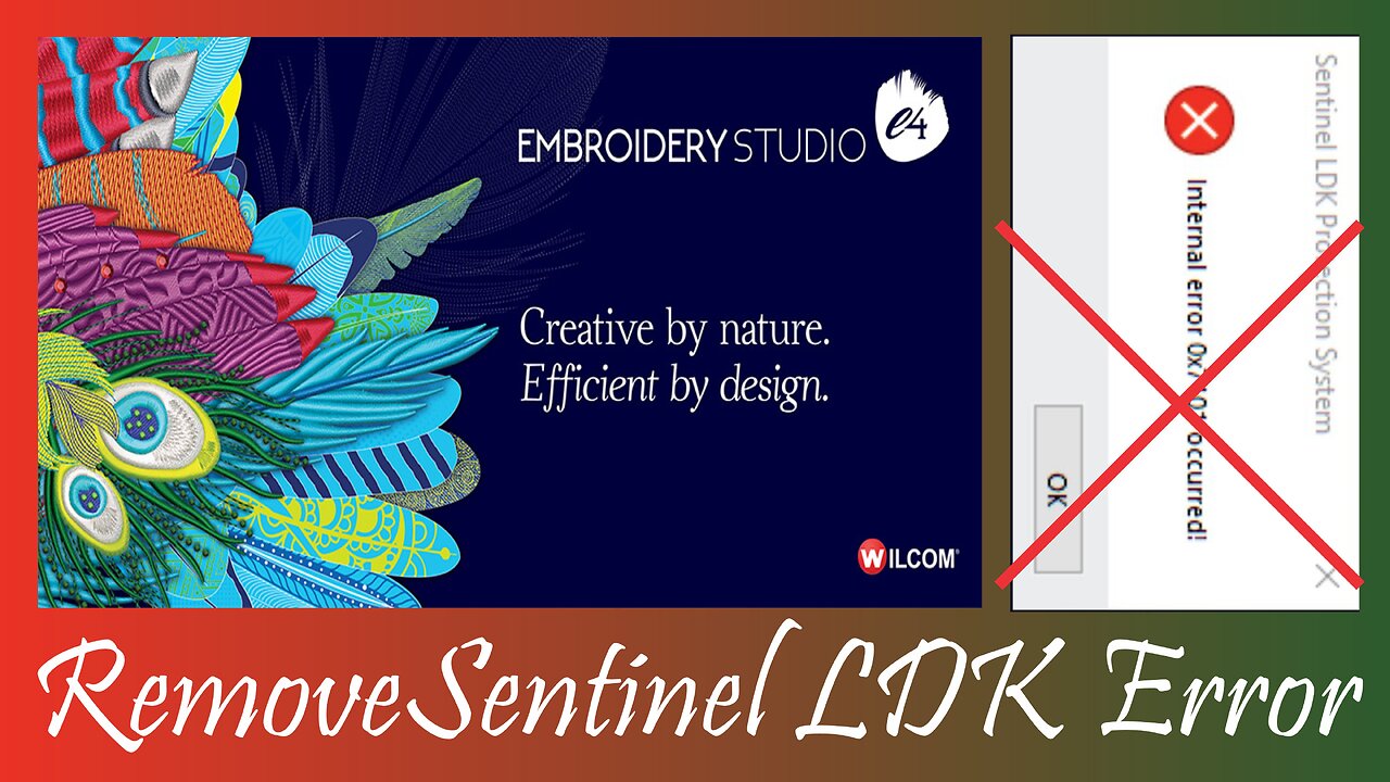 Remove LDK error - Internal error 0x7101 occurred! - Embroidery Studio e4.2 - All Windows