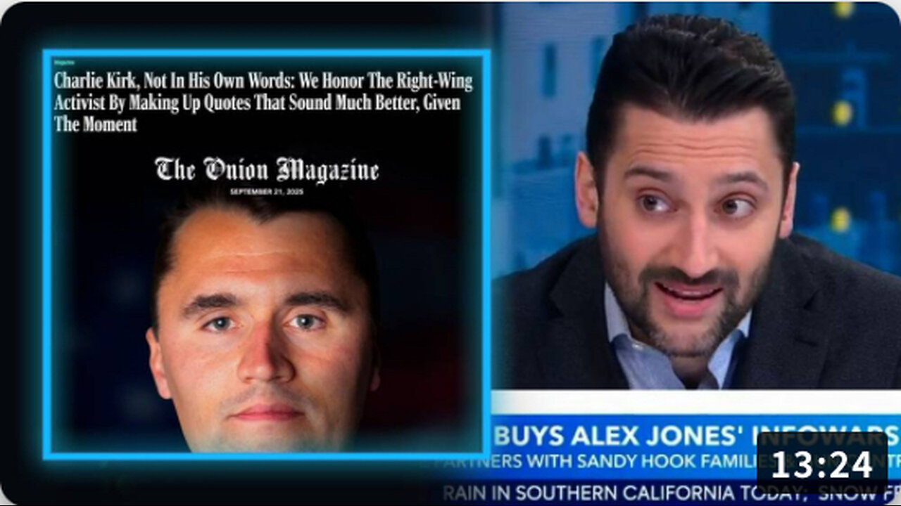 BREAKING: Bloomberg-Backed The Onion Announces Plan To Steal Charlie Kirk's Identity & Misrepresent Him With Fake Quotes That Will Be Broadcast On Hijacked Infowars!