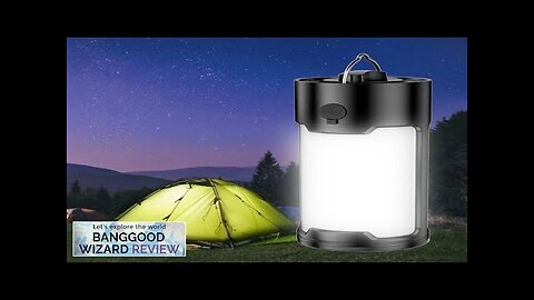 LED Camping Lantern Rechargeable Built-in 18650 Battery Portable Tent Lamp Outdoor Review