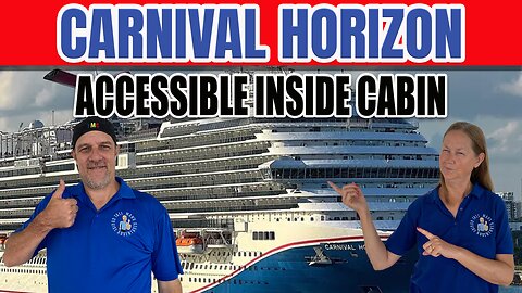 Carnival Horizon Accessible Inside Cabin 2311 | Tall Man's Cruise Adventures