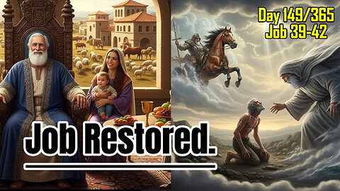 Day 149/365 - God Restores Job's Fortunes | Job's Friends To give Burnt Sacrifice #job #bible
