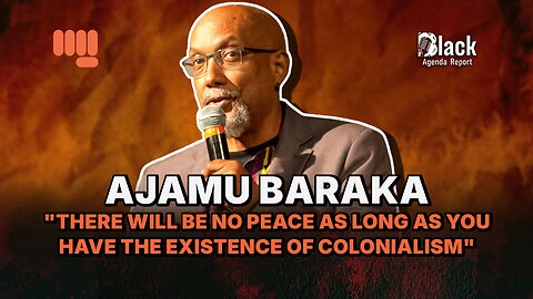 AJAMU BARAKA "THERE WILL BE NO PEACE AS LONG AS YOU HAVE THE EXISTENCE OF COLONIALISM"