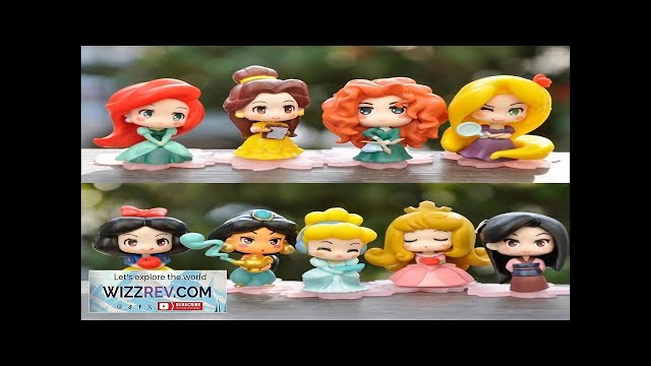 9 Pcs/Set Kawaii Q Princess 6cm Rapunzel Snow White Jasmine Mulan Ariel Review