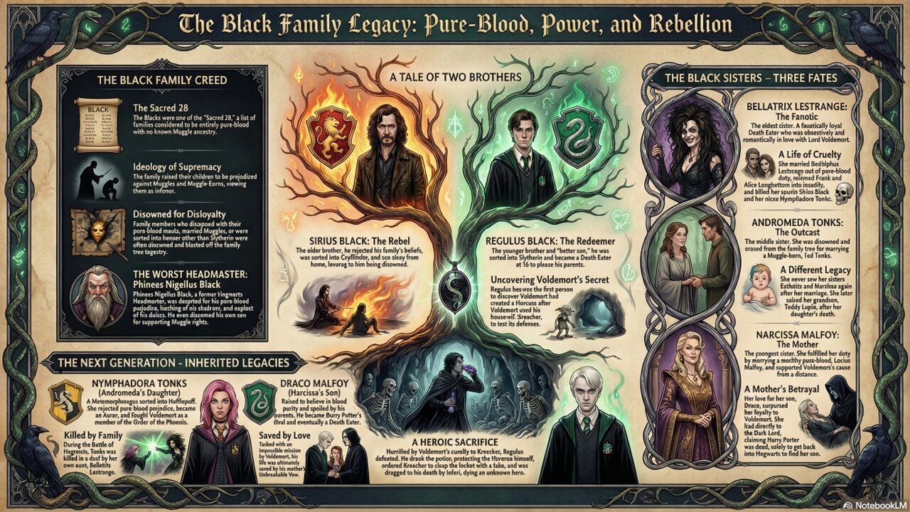 The Malfoy, Black, Lastrange, And Tonks Combined Dynasty