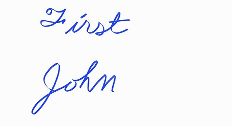 First John Without Chapters