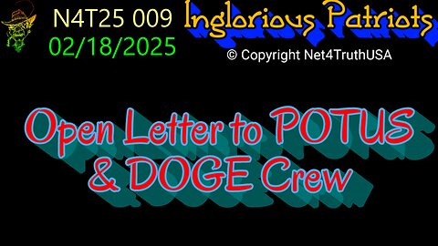 N4T25 009 - Letter to POTUS & DOGE Crew
