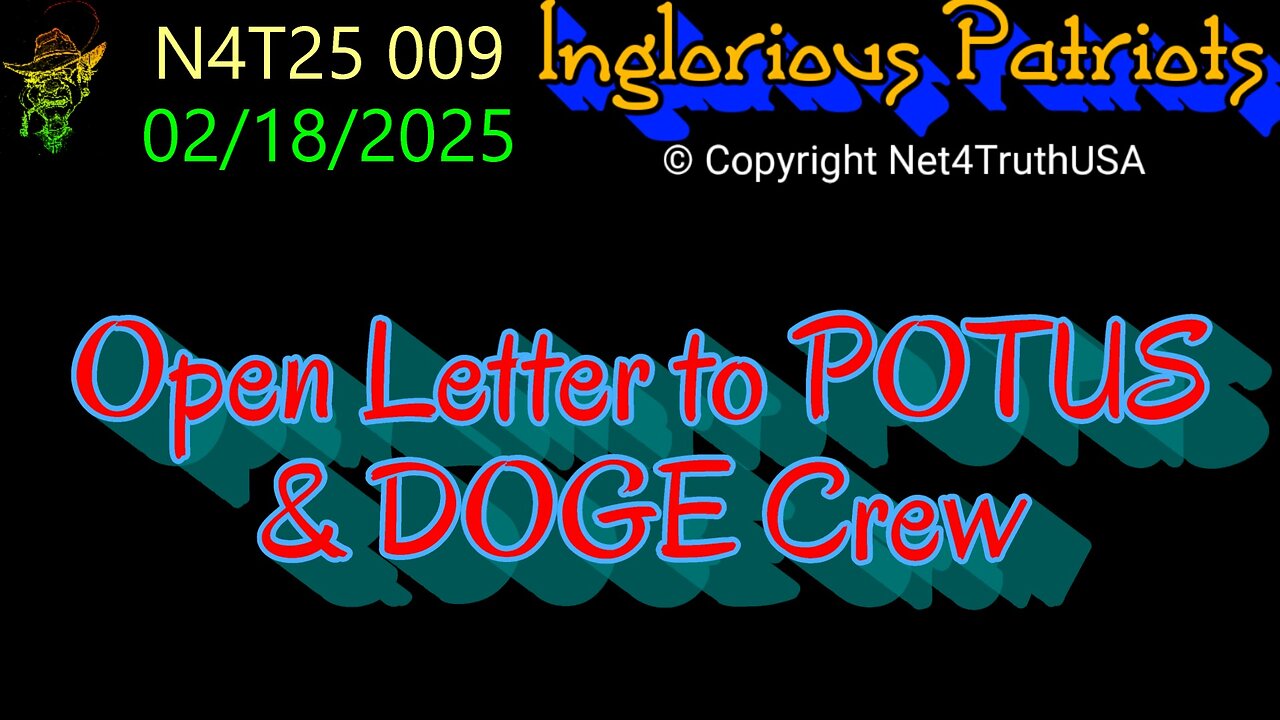 N4T25 009 - Letter to POTUS & DOGE Crew