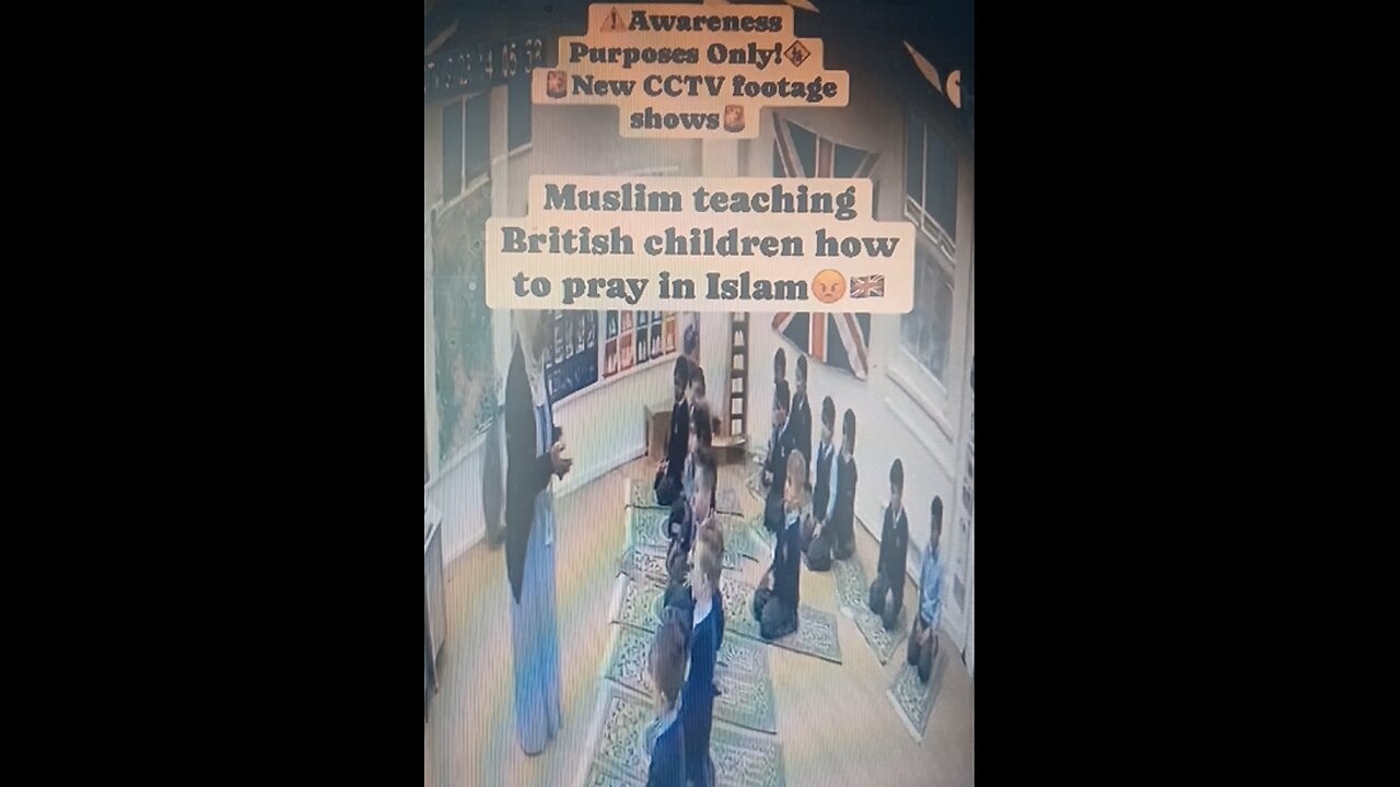 British schoolchildren coerced into taking part in Islamic call to prayer.