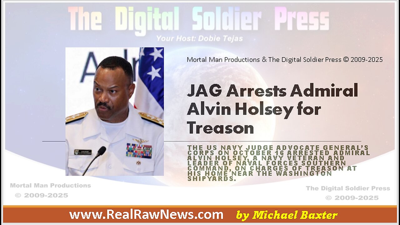 JAG Arrests Former Navy Admiral Alvin Holsey for Treason