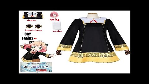 Anime SPY FAMILY Anya Forger Cosplay Costume Toddler Kids Anya Cospla Kawaii Review