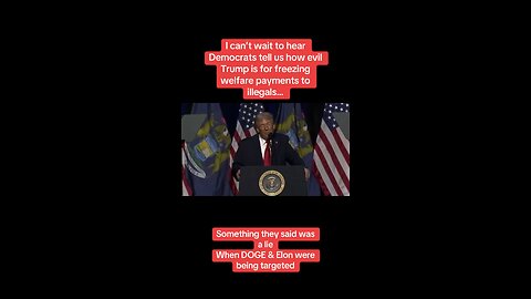 Trump taking benefits away from illegals