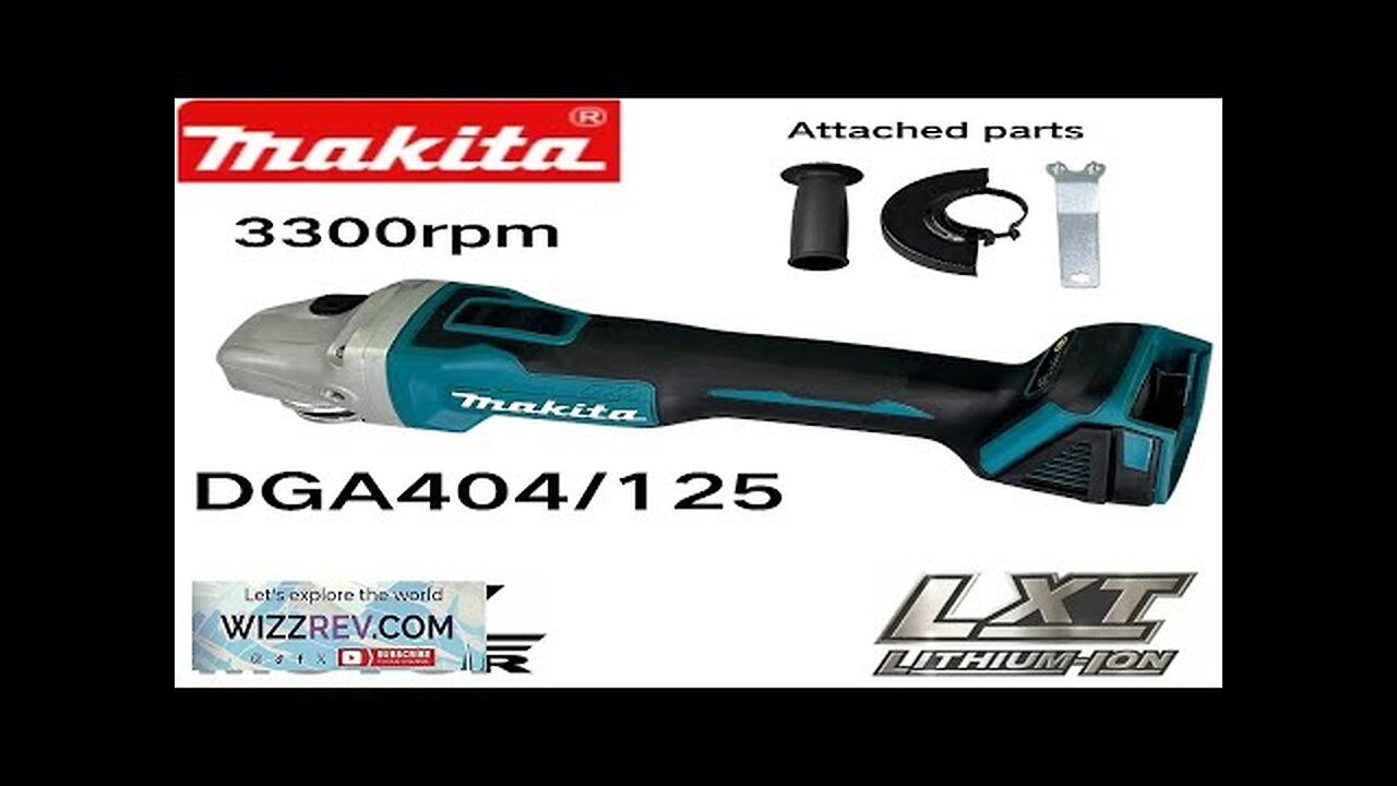 Makita 18V DGA404 125/100mm Brushless Lithium Electric Angle Grinder Rechargeable Cutting Review