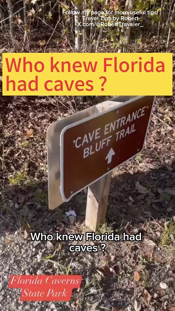 Who knew Florida had caves ? #Florida #Caverns #State #Park is a unique park located in