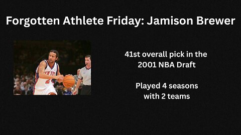 Forgotten Athlete Friday #208: Jamison Brewer