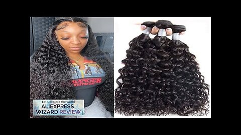 Water Wave Bundles Curly Human Hair Bundles Brazilian Weaving 26 28 30 Review