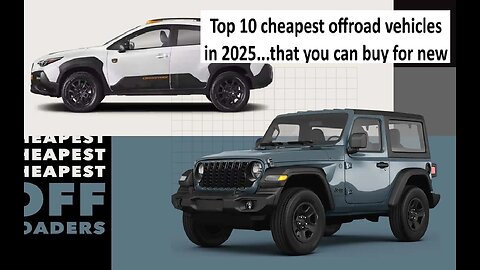 Top 10 cheapest off road vehicles for sale new