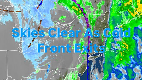 Skies Clear As Cold Front Exits