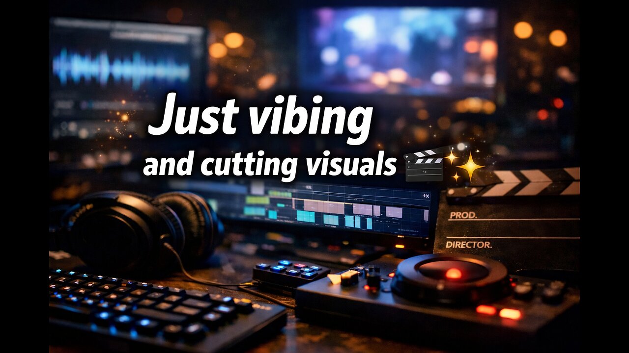 Just vibing and cutting visuals 🎬✨