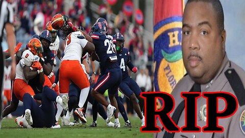 Police Officer DEAD after taking SIDELINE HIT by College Football player during game!