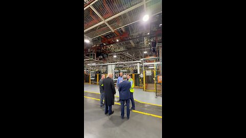 President Trump visits a Ford F-150 manufacturing plant in
