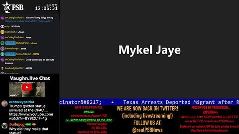 2025-01-05 12:00 EST - Mykle covering: