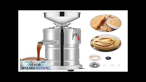 VEVOR Commercial Peanut Sesame Grinding Machine 15000g/h Stainless Steel peanut butter Review