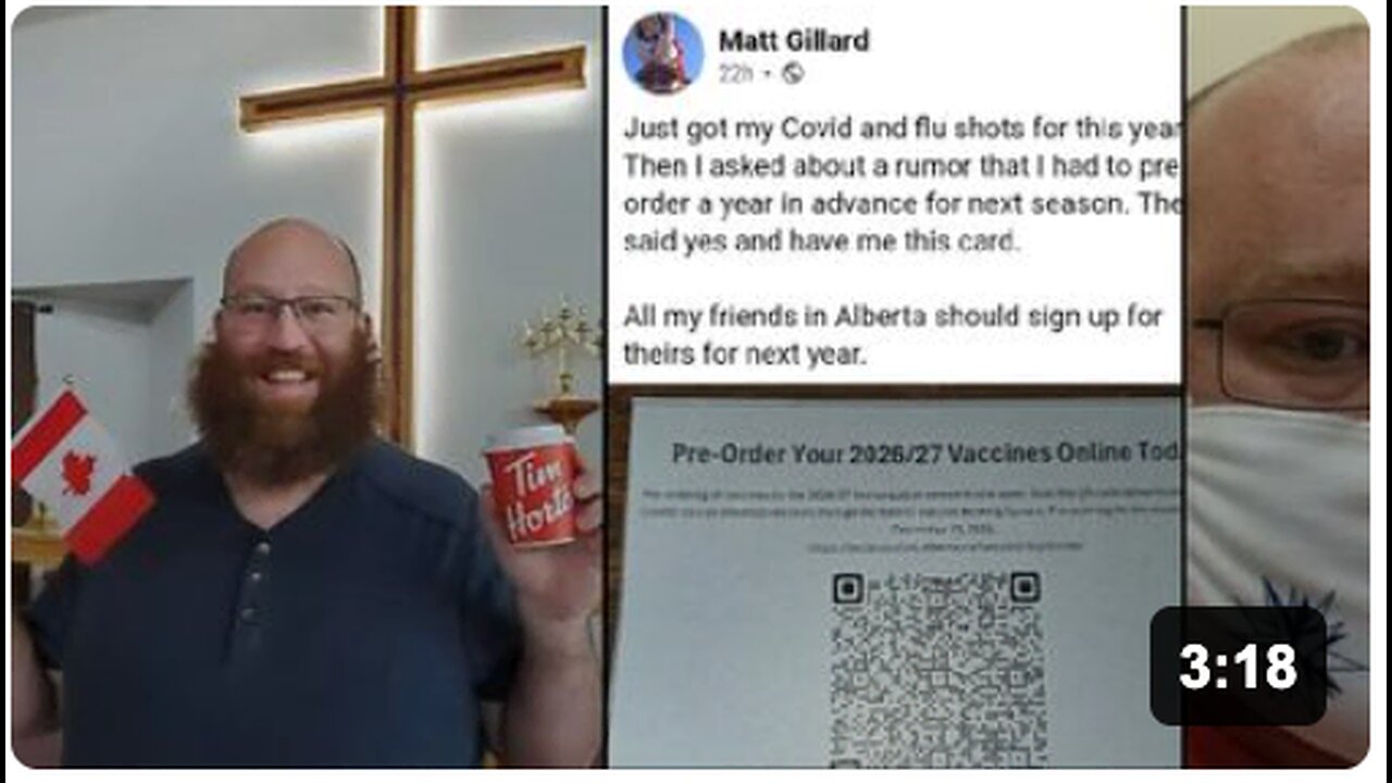 Pastor Fat Boy Matt urges you to get vaccinated and preorder next year's offerings!