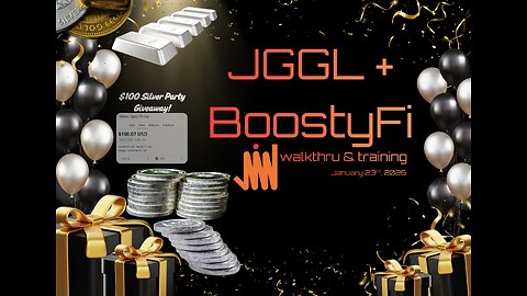 JGGL + BoostyFi walkthru & training - January 23rd, 2026