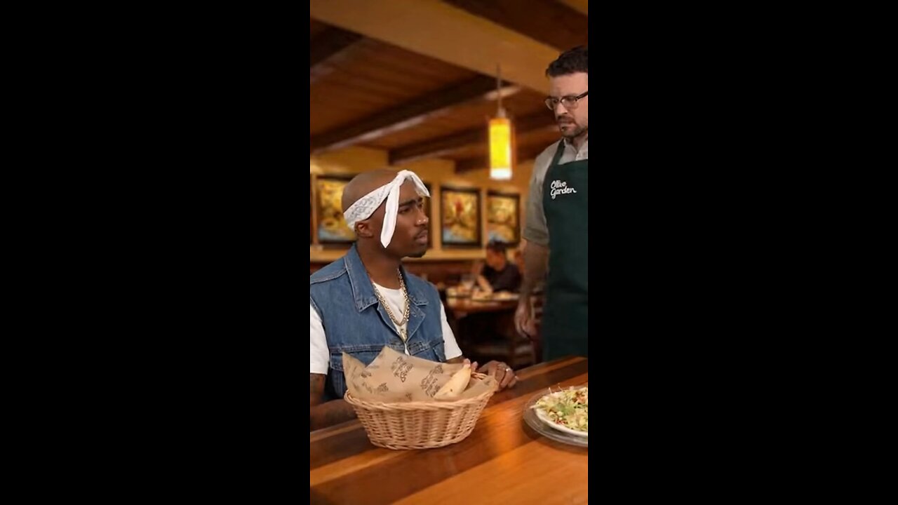 Tupac Shakur at Olive Garden