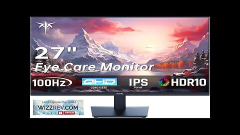 KTC 27 Inch QHD Computer Monitor 2K 100Hz IPS Gaming Monitor 1440P Review