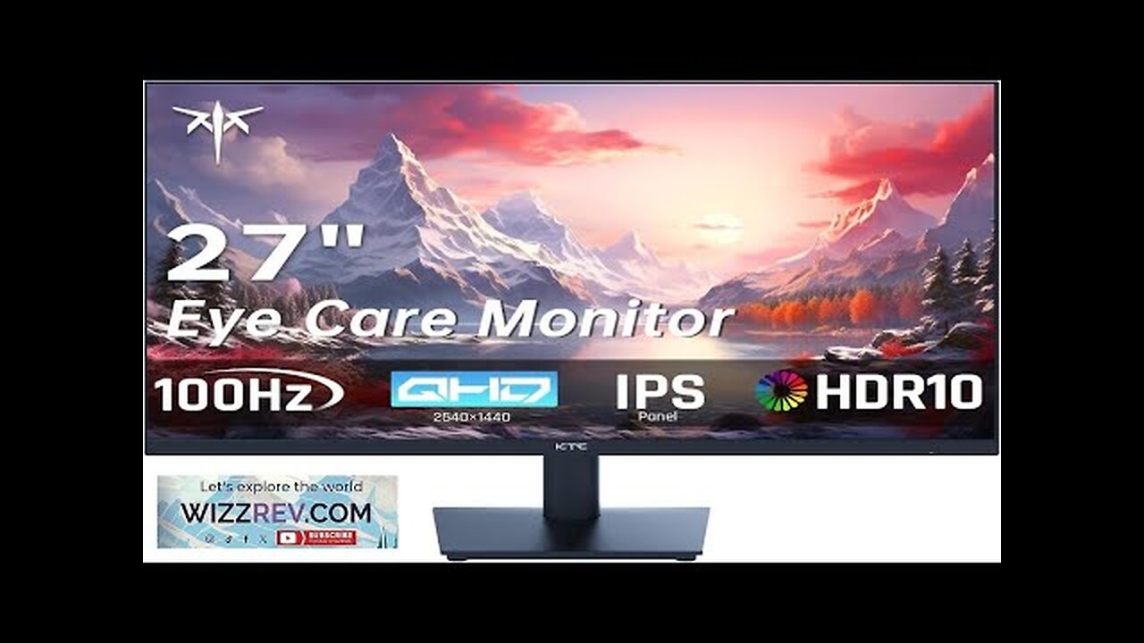 KTC 27 Inch QHD Computer Monitor 2K 100Hz IPS Gaming Monitor 1440P Review