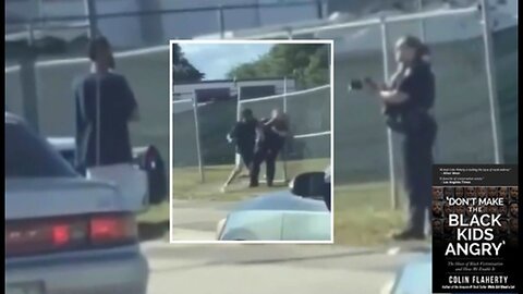 Colin Flaherty: Fella Squares Off Against Lady Cop - Taser Gun Little Effect - Attacks