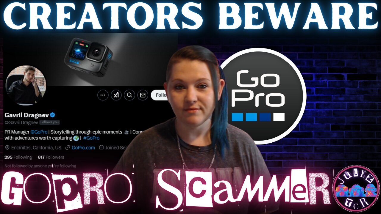 PSA for ALL Content Creators: GoPro Scammer Attempt on Twitter #scammer