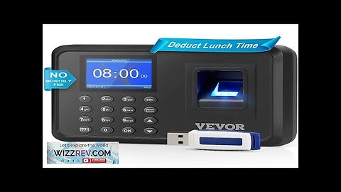 VEVOR Time Clock Biometric Clock 100000 Records Employee Attendance Machine Review