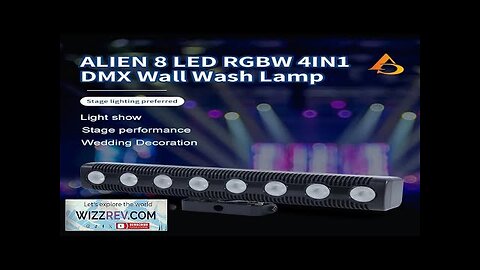 8 LED RGBW 4in1 Dmx Wall Washer Disco Party Dj Stage Light Review