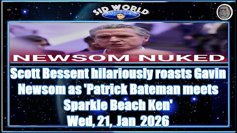 Scott Bessent hilariously roasts Gavin Newsom as 'Patrick Bateman meets Sparkle Beach Ken'