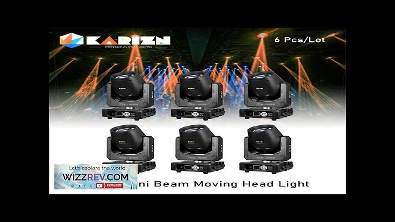 0 Tax 6Pcs Mini Beam 7R 230W Moving Head Stage Light Rainbow Review