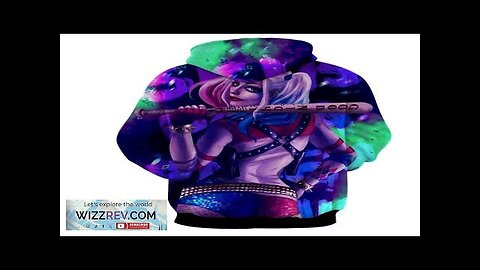 Harley Quinn Back Posing Neon Night 3D Full Print Hoodie Review