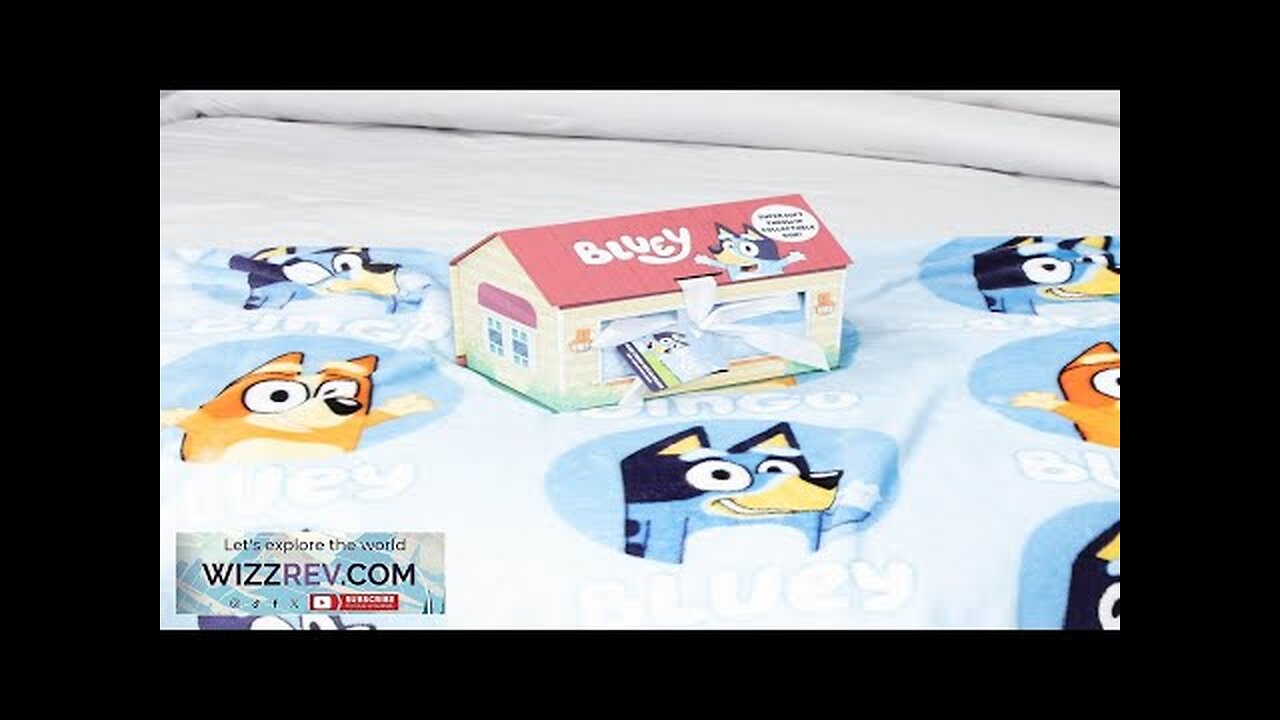 Jay Franco Bluey & Bingo Throw Blanket with Playhouse Gift Box Review