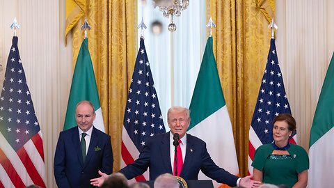 President Trump Participates in a St. Patrick's Day Reception with the Taoiseach of Ireland