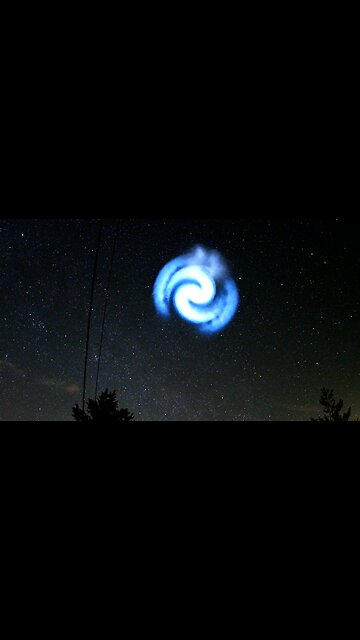 Mysterious blue spiral appears in sky across Europe