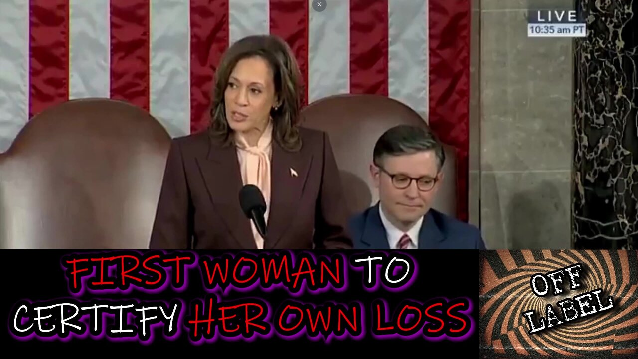 Kamala Harris Is The First Woman To Certify Her Own Loss.