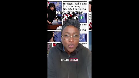 One question for Nicki Minaj on her UN speech on Nigeria - how dare you?