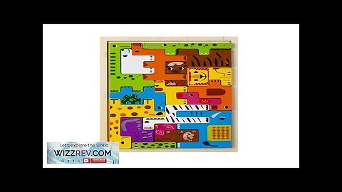 Montessori Animal Characters Transportation wooden puzzle Russian Blocks Cute Animals Puzzle Review