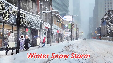 Biggest Winter Snow Storm in Toronto Canada in 2025