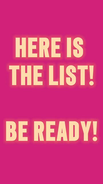 Here Is The List! Be Ready For Sunday! 🤩 #jesus #bible #truth #earth #shorts