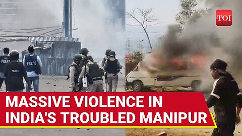 Manipur On Fire_ Heavy Clashes Spark Mayhem_ 40 Civilians_ Security Men Injured_ One Dead