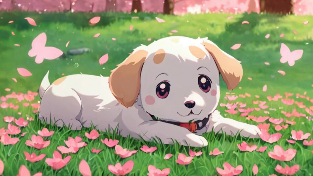 cute dog ai image