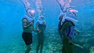 Walking on the ocean floor is extremely more dangerous